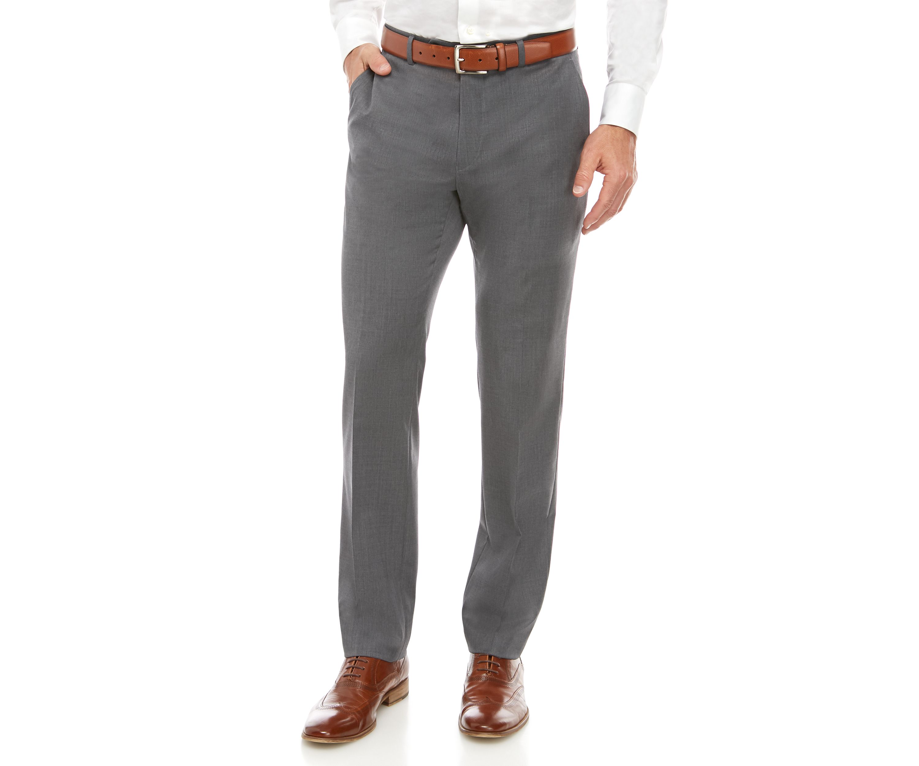 Solid Stretch Classic Fit Suit Separate Pants