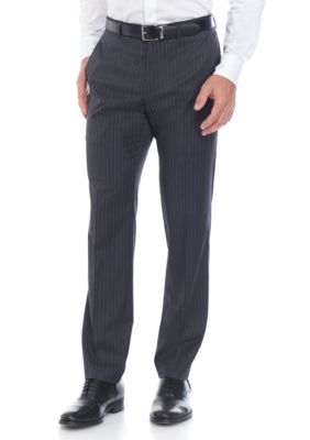 Tommy Hilfiger Men's Stripe Stretch Classic Fit Suit Separate Pants, 34 x 30