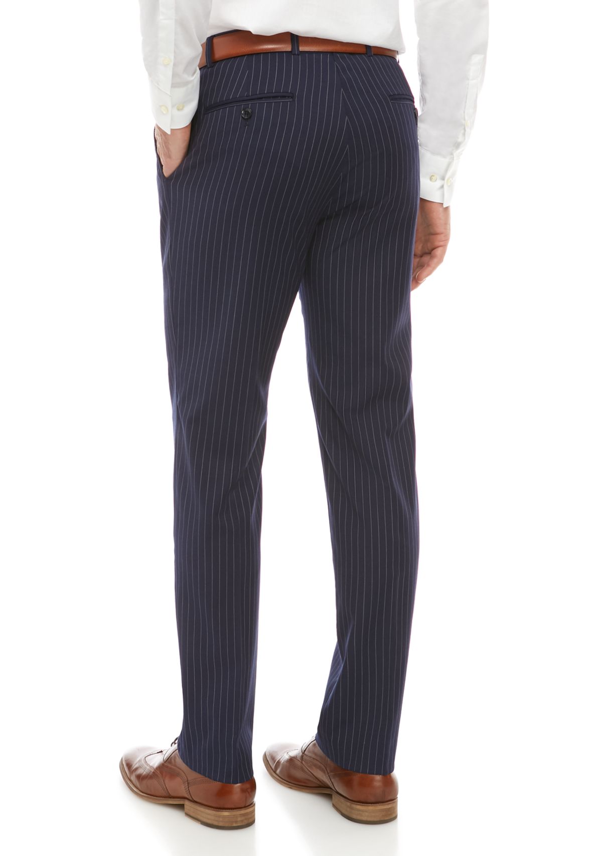 Pinstripe Stretch Classic Fit Suit Separate Pants