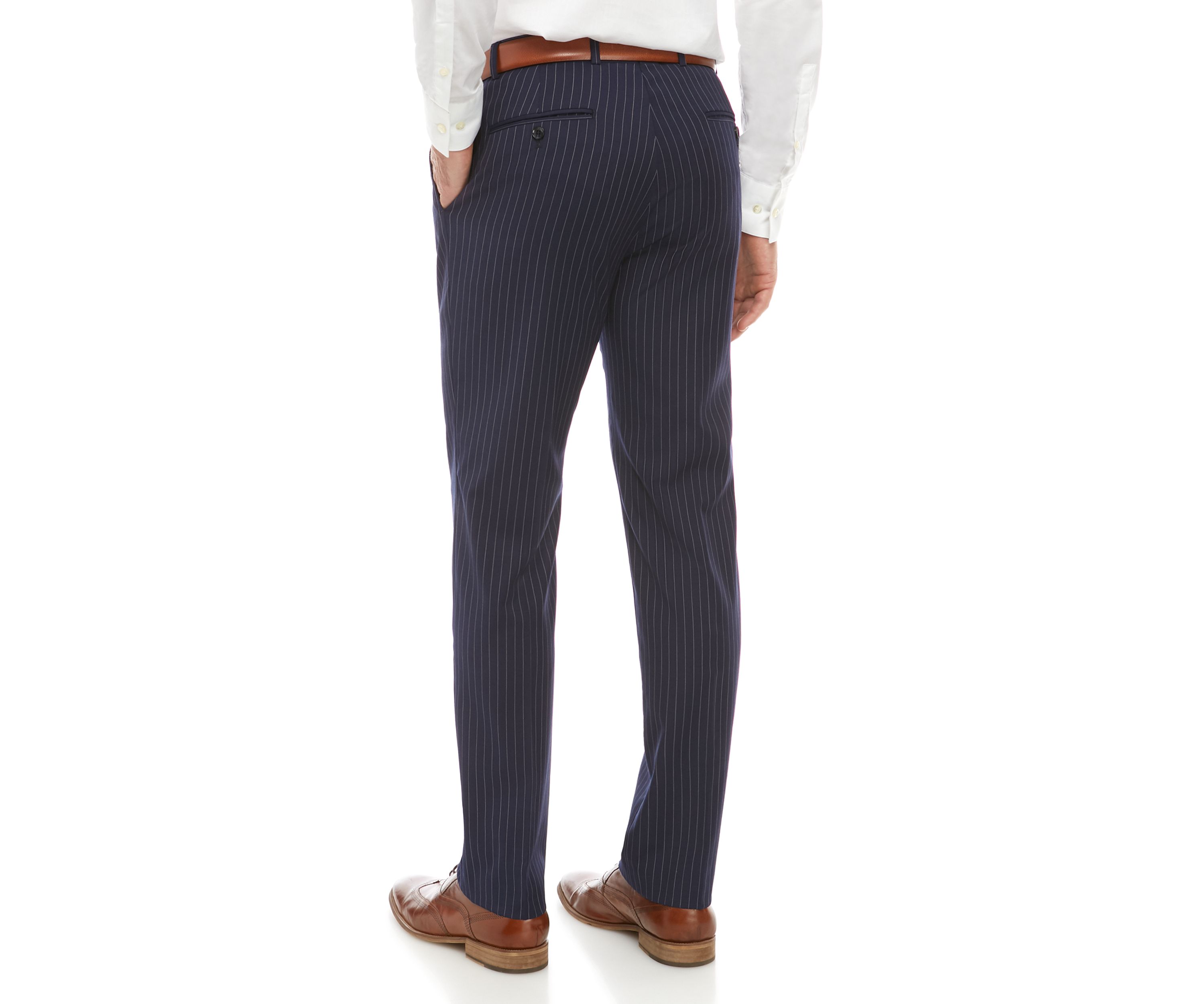 Pinstripe Stretch Classic Fit Suit Separate Pants