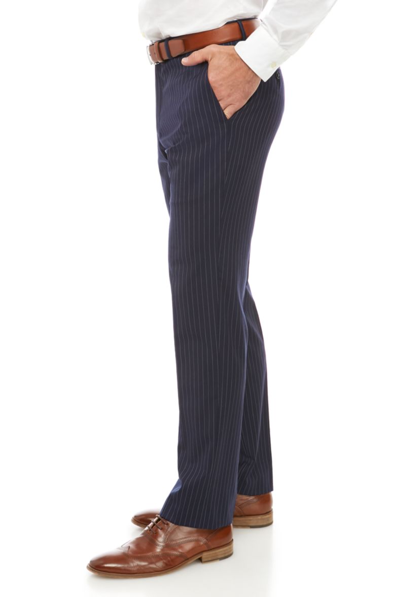 Pinstripe Stretch Classic Fit Suit Separate Pants