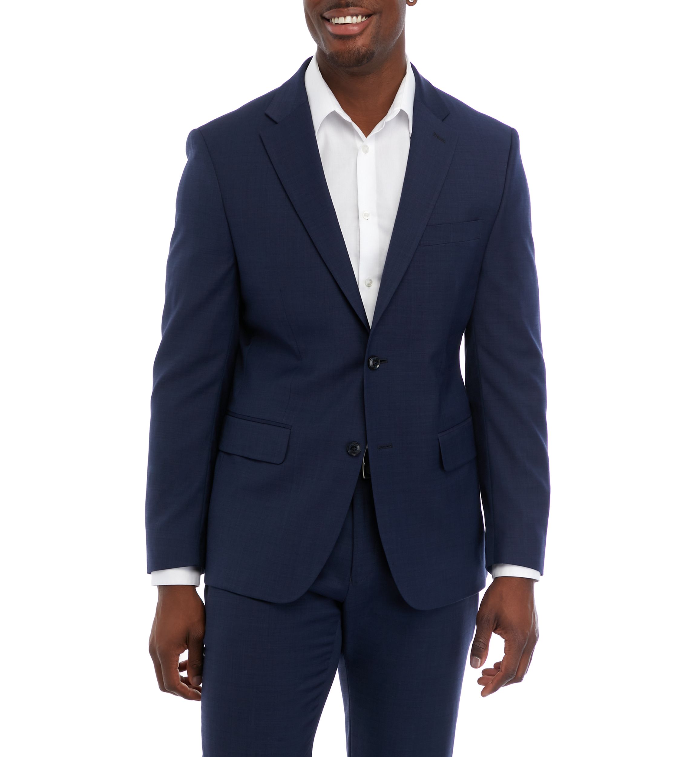 Blue Sharkskin Separate Suit Jacket