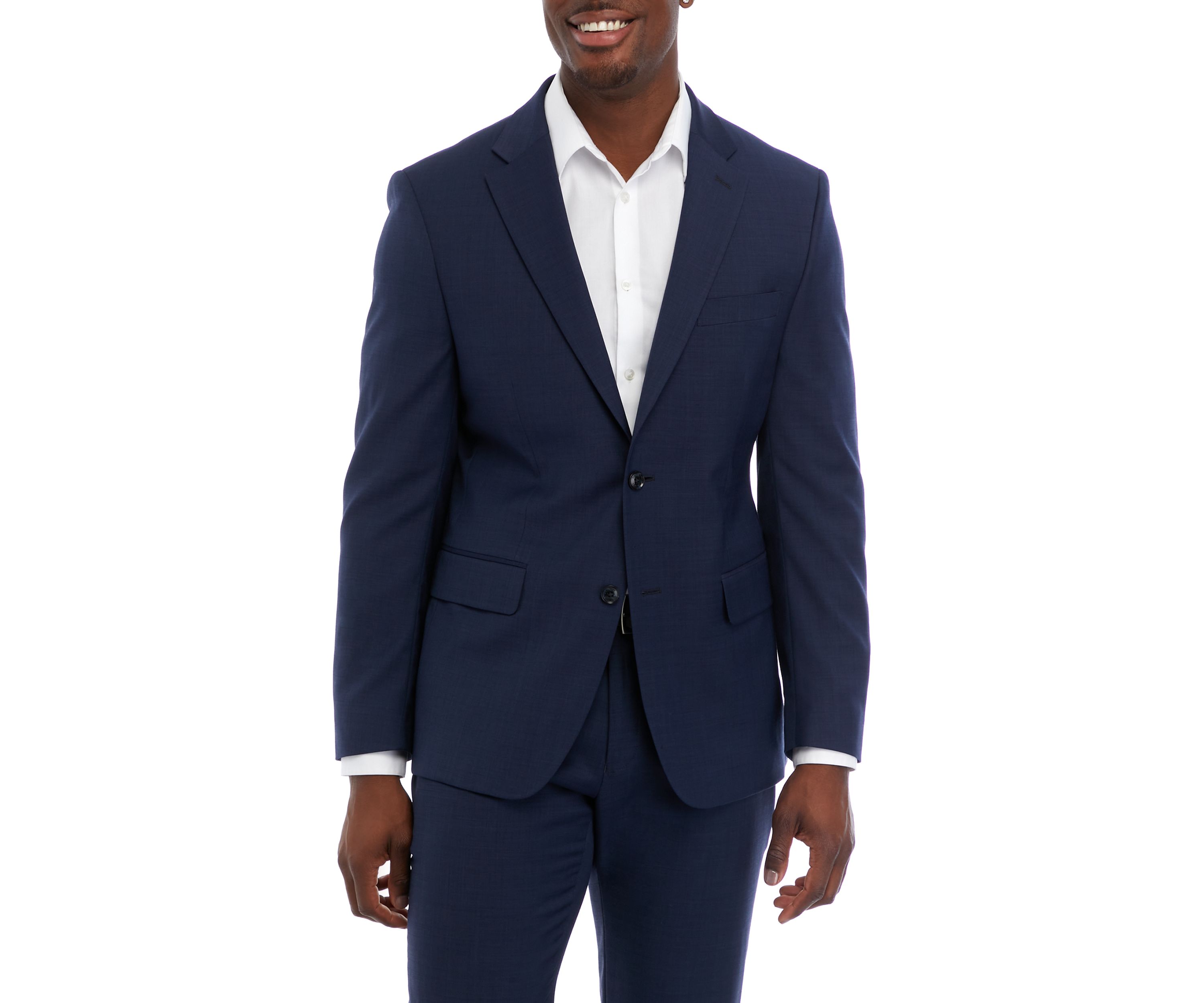 Blue Sharkskin Separate Suit Jacket