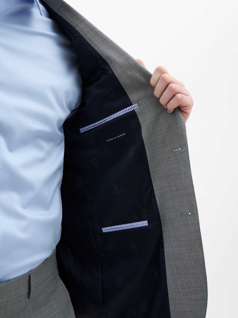 Black/White Sharkskin Classic Sport Coats