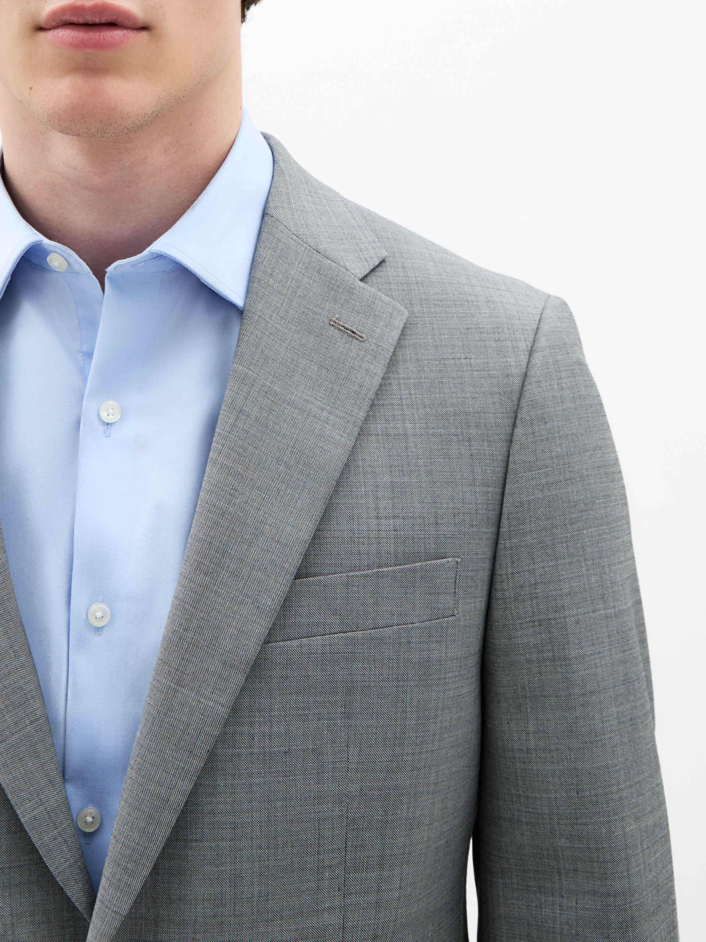 Black/White Sharkskin Classic Sport Coats