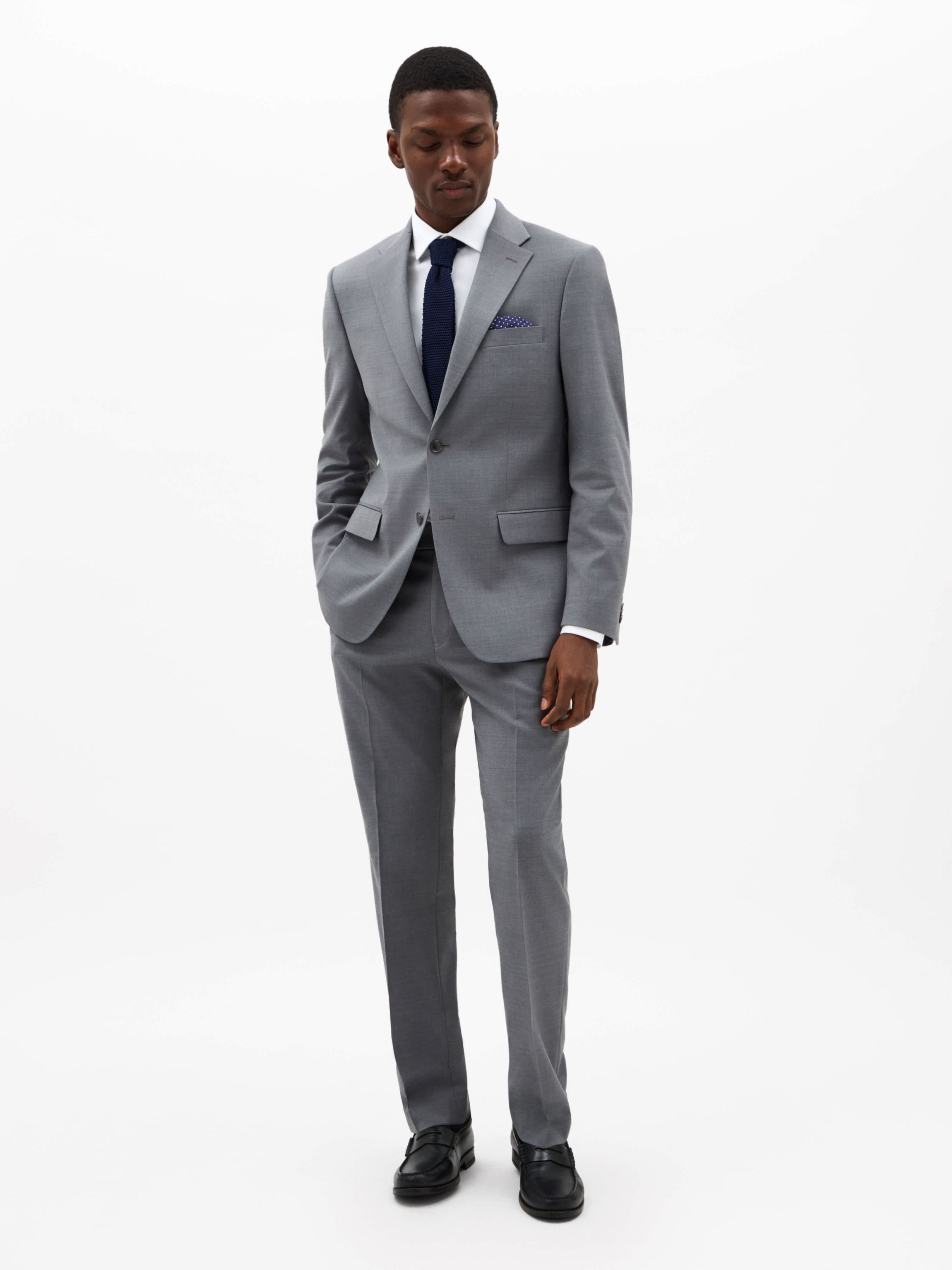 Pearl Grey Solid Classic Sport Coats