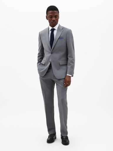 Pearl Grey Solid Classic Sport Coats