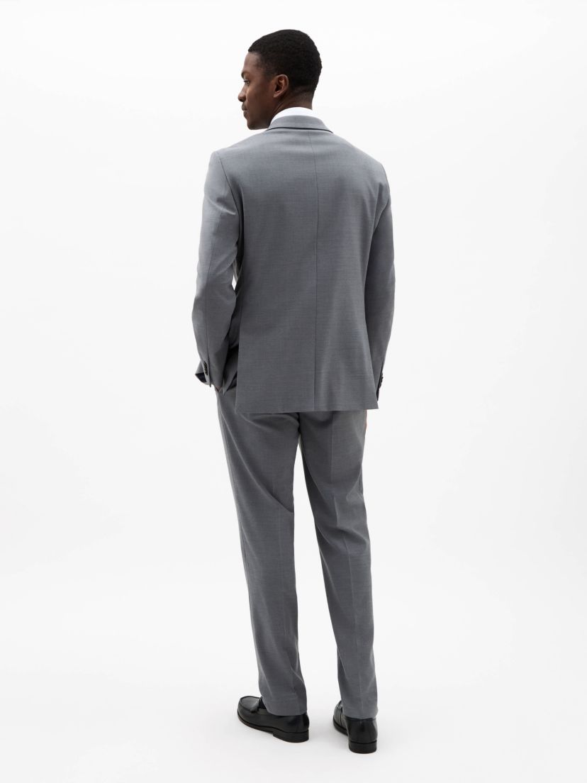 Pearl Grey Solid Classic Sport Coats