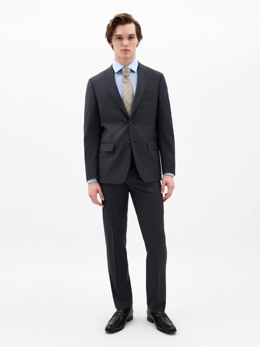 Charcoal Twill Classic Sport Coats