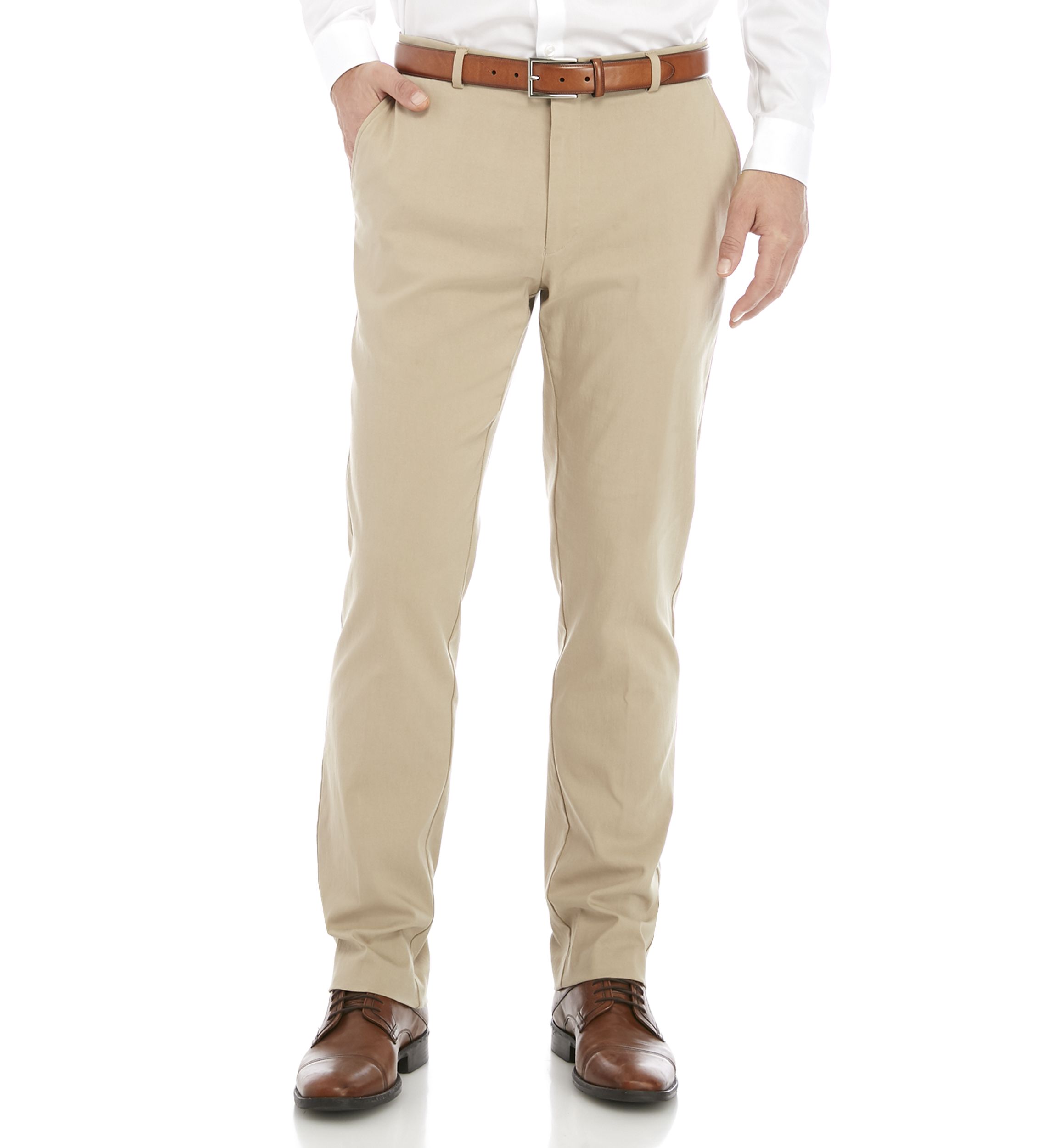 Tan Stretch Dress Pants