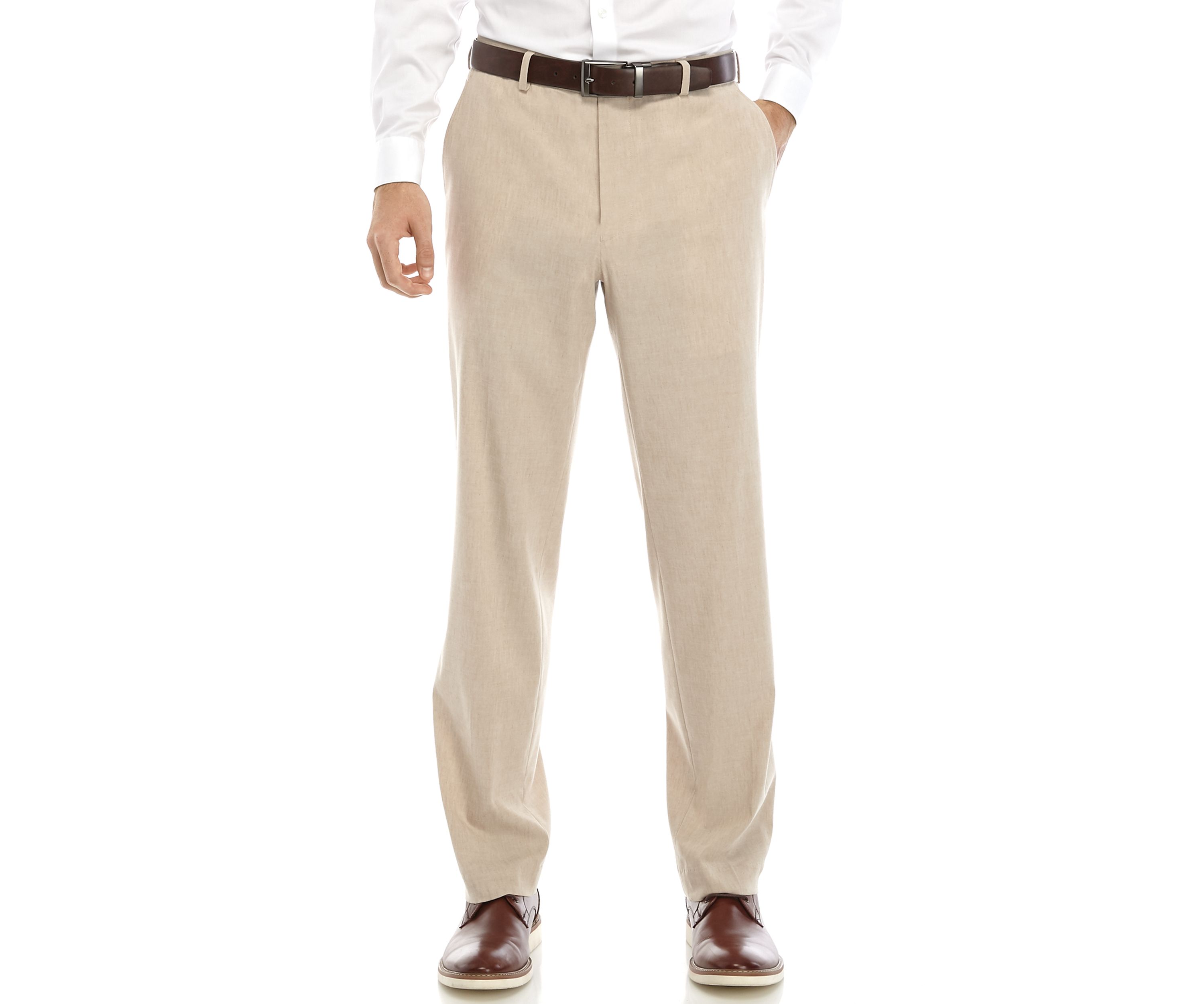 Tan Linen Suit Pants