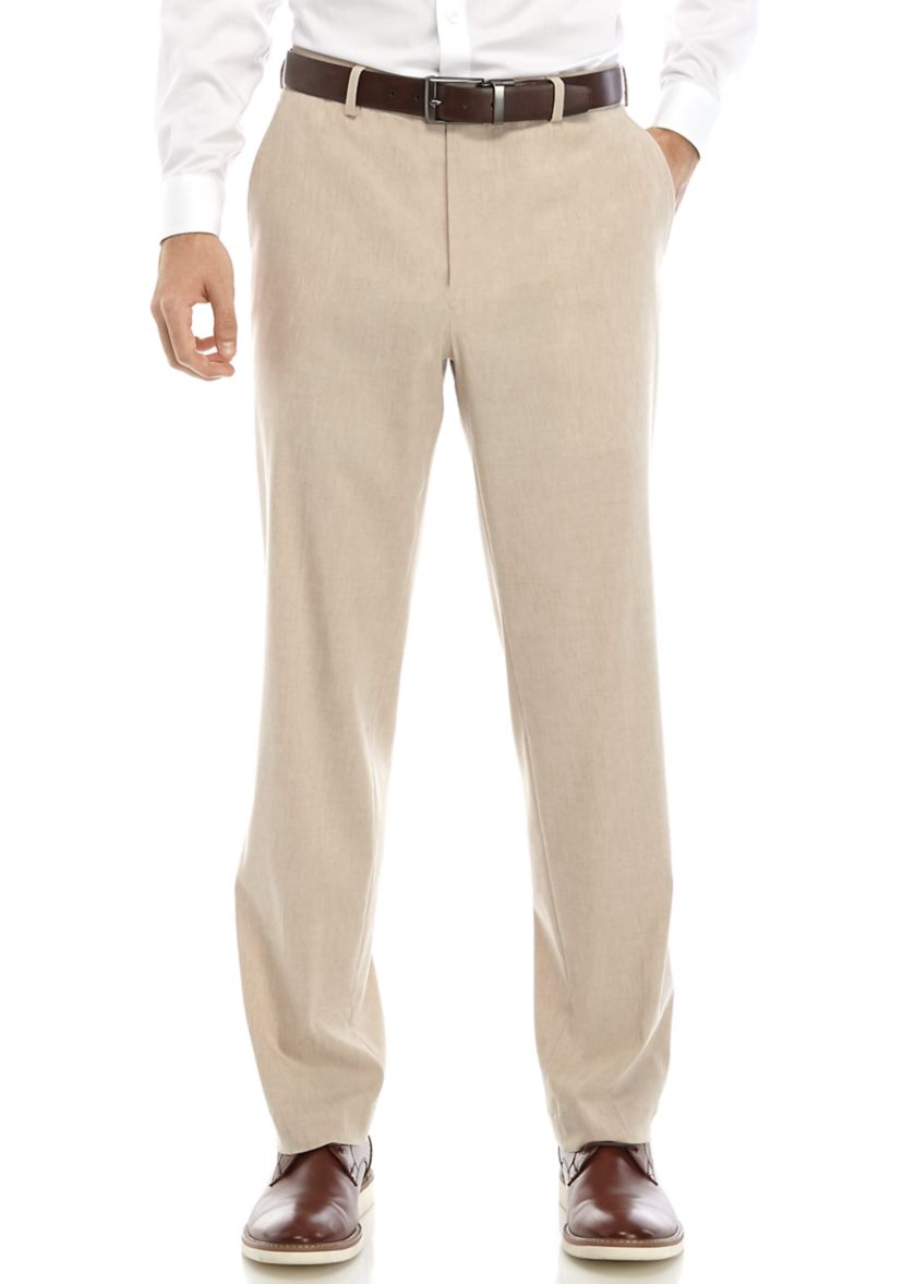 Tan Linen Suit Pants