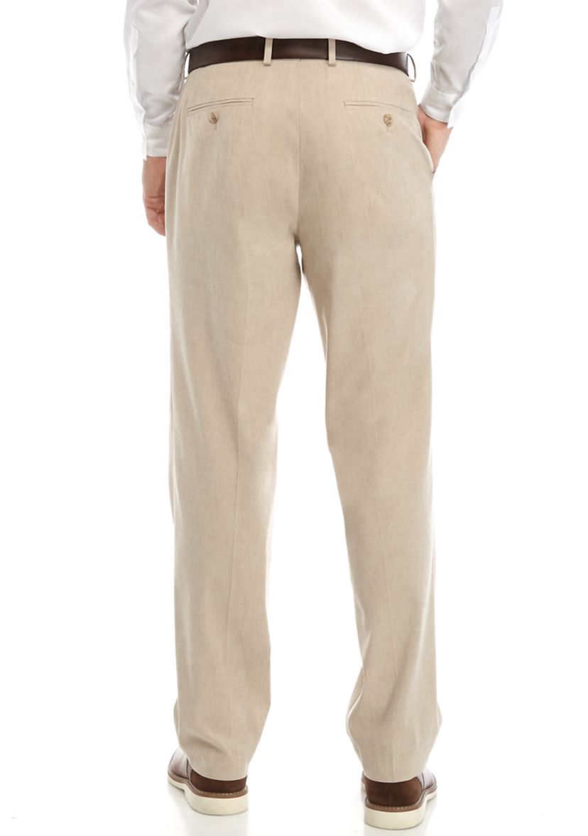 Tan Linen Suit Pants