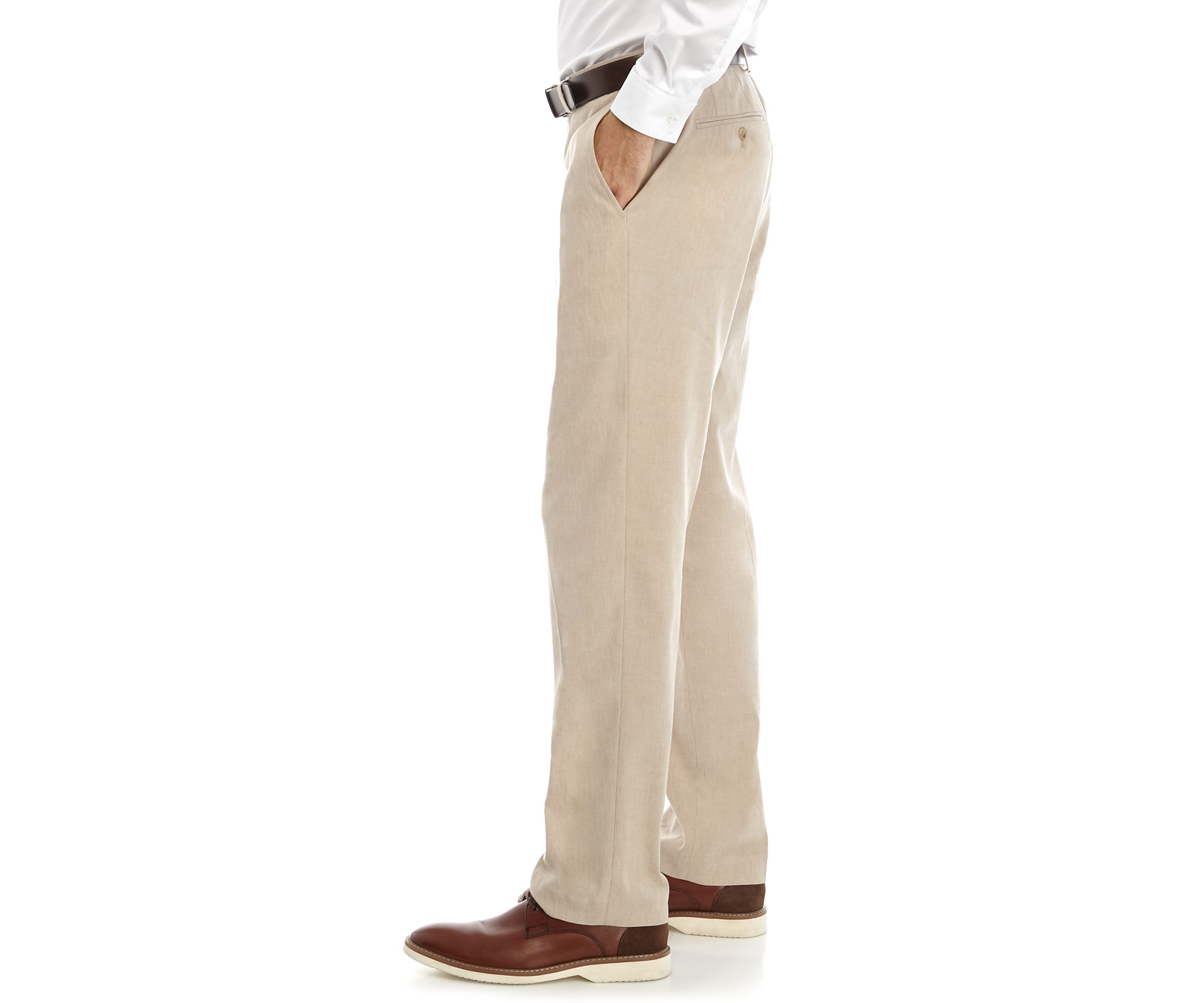 Tan Linen Suit Pants