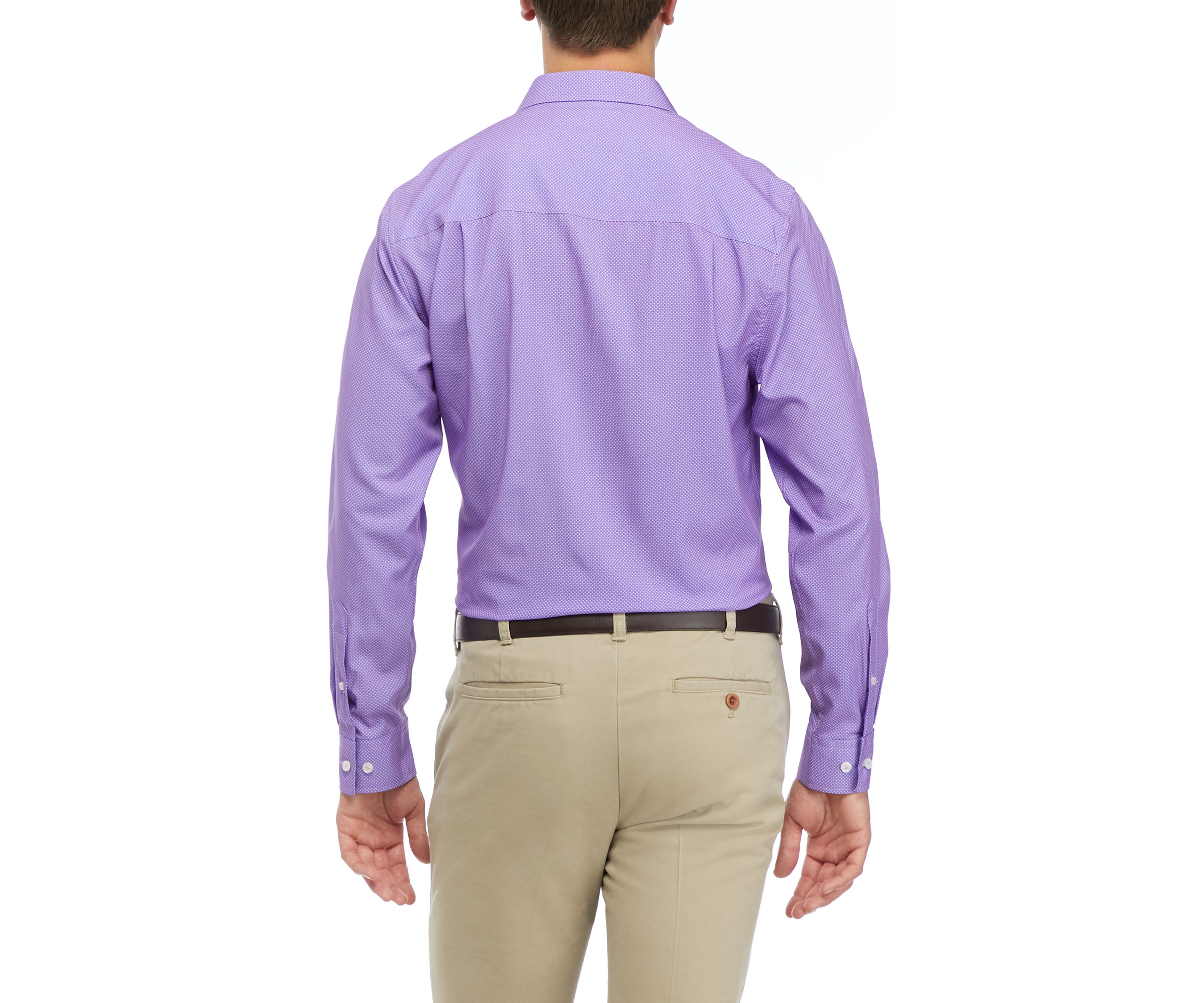 Mens Micro Dot Print Dress Shirt 