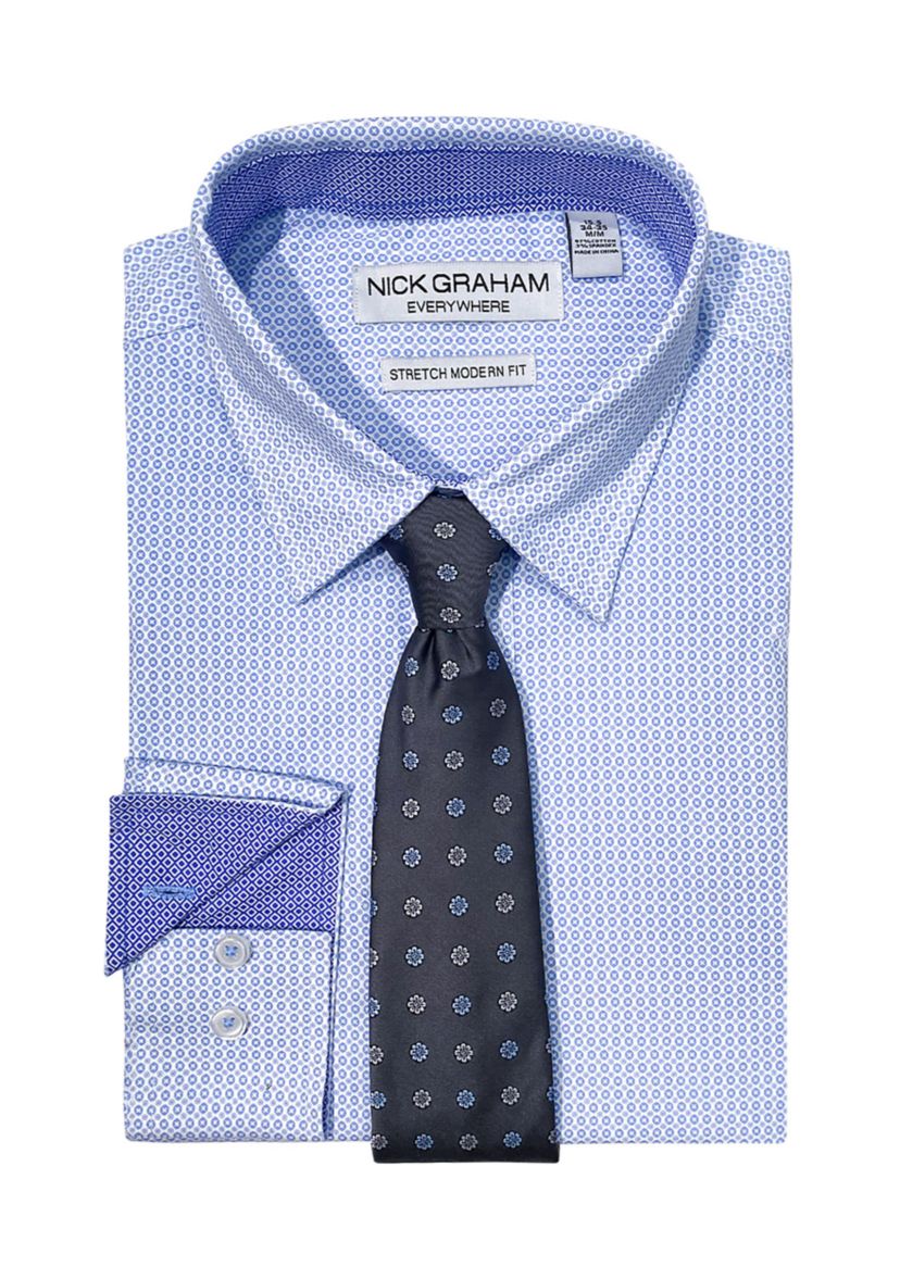 Shield Medallion Shirt/Tie Set