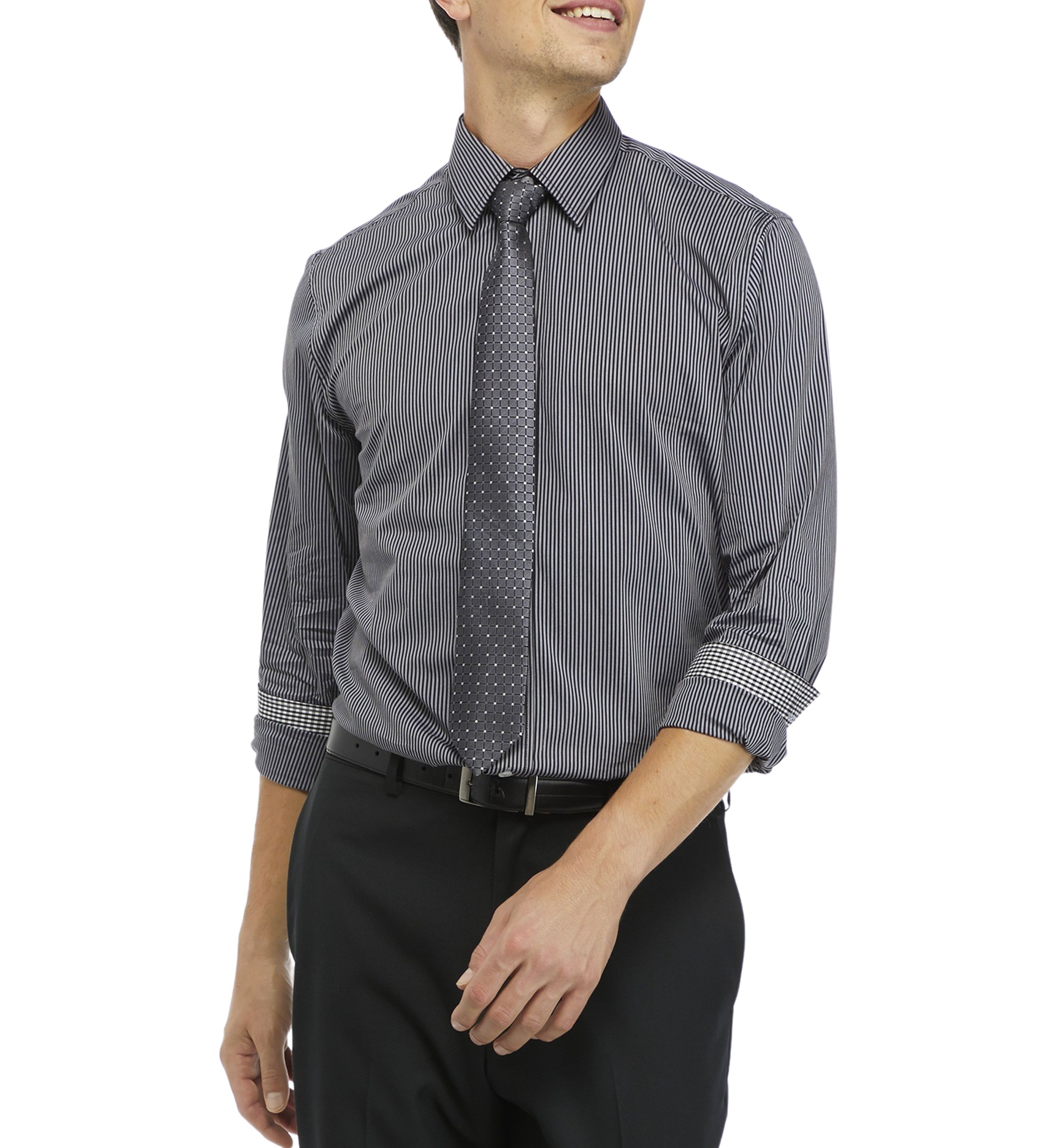 Mens Fine Line Stripe Shirt