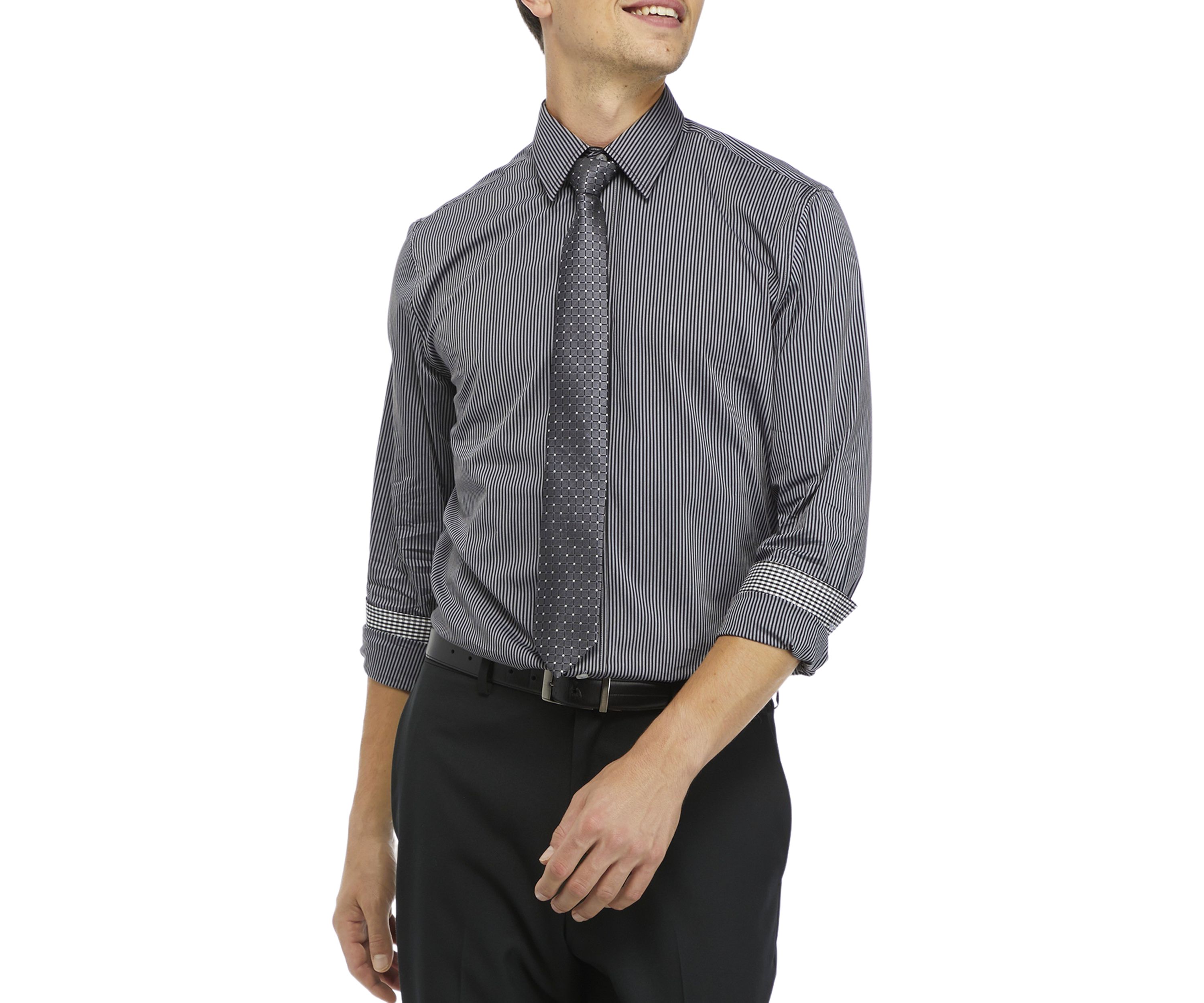 Mens Fine Line Stripe Shirt
