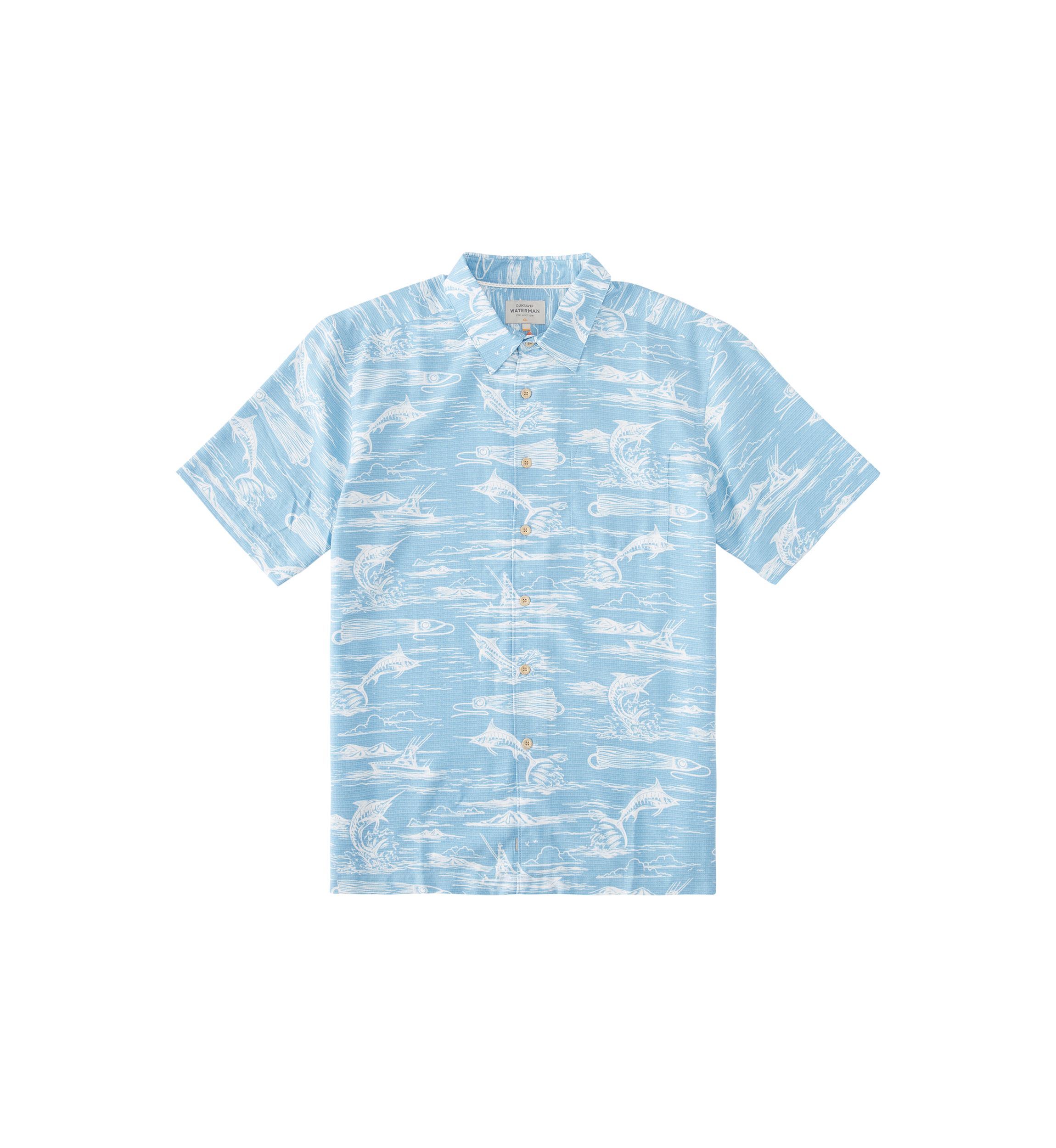 Waterman Short Sleeve Marlin Jig Woven Shirt