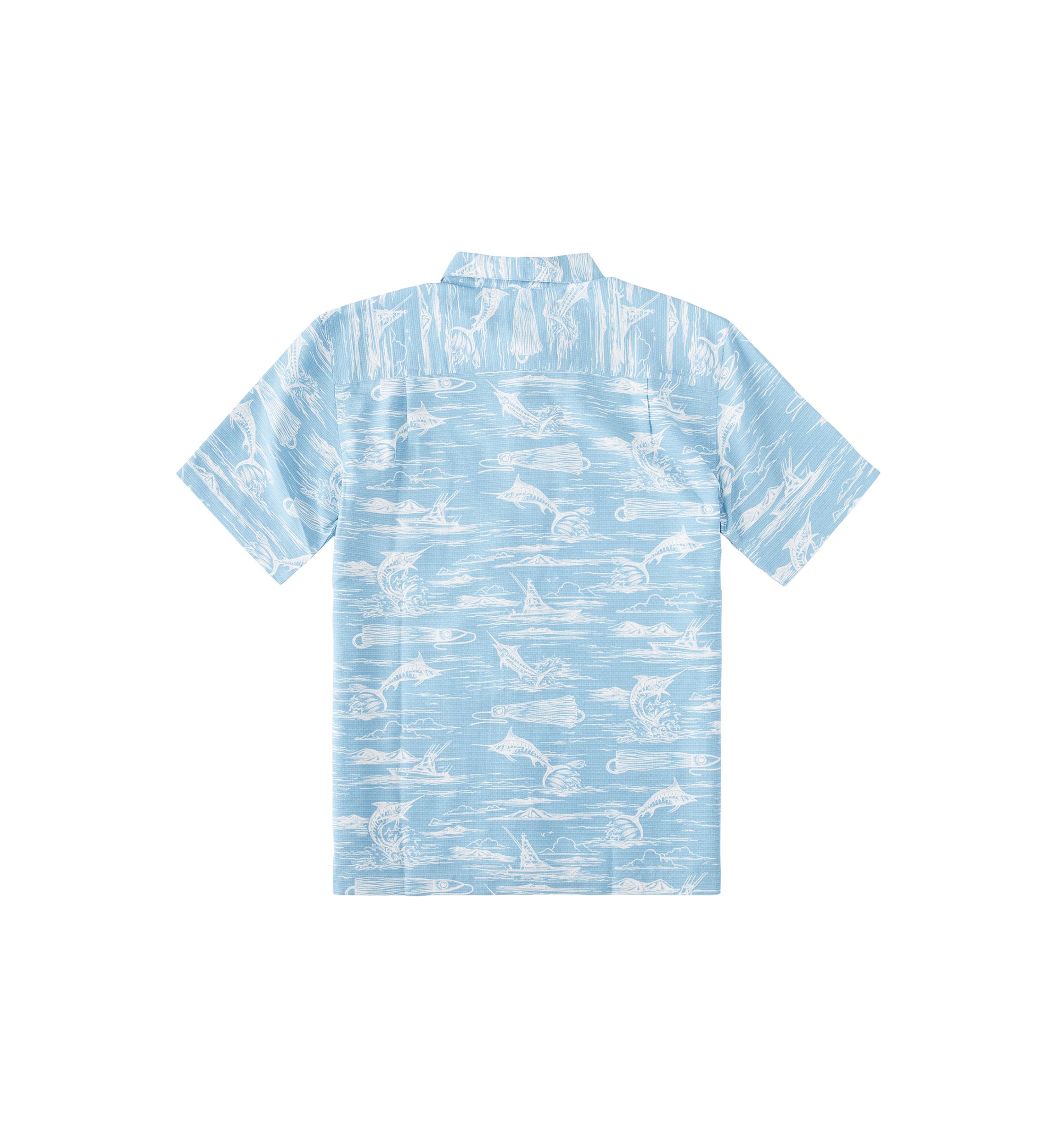 Waterman Short Sleeve Marlin Jig Woven Shirt