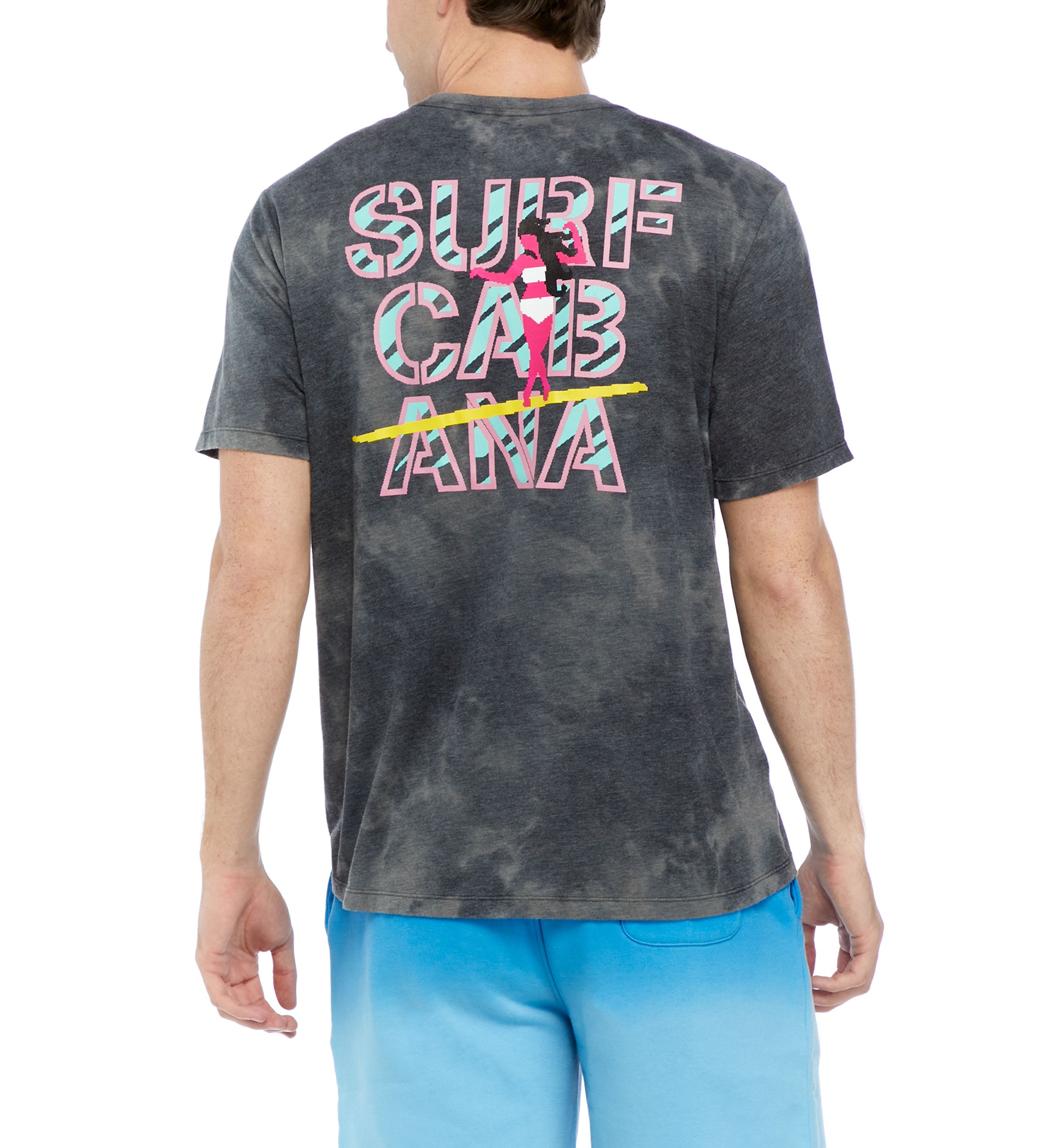 Short Sleeve Space Dye Graphic T-Shirt 