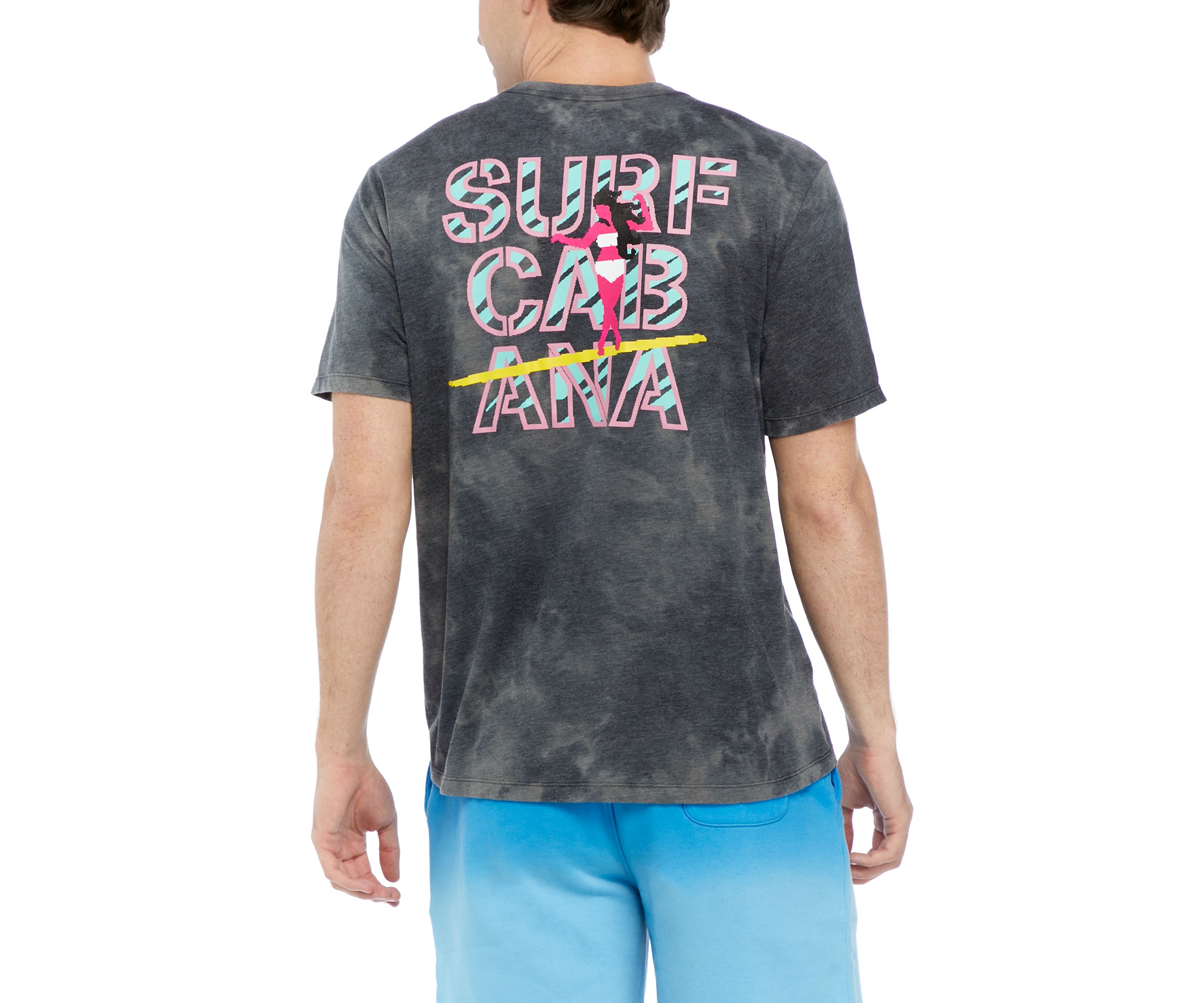 Short Sleeve Space Dye Graphic T-Shirt 