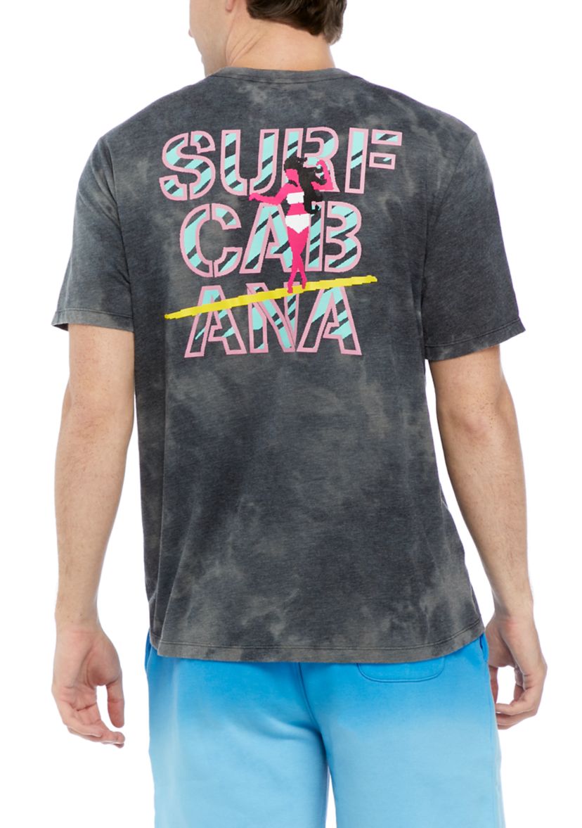 Short Sleeve Space Dye Graphic T-Shirt 