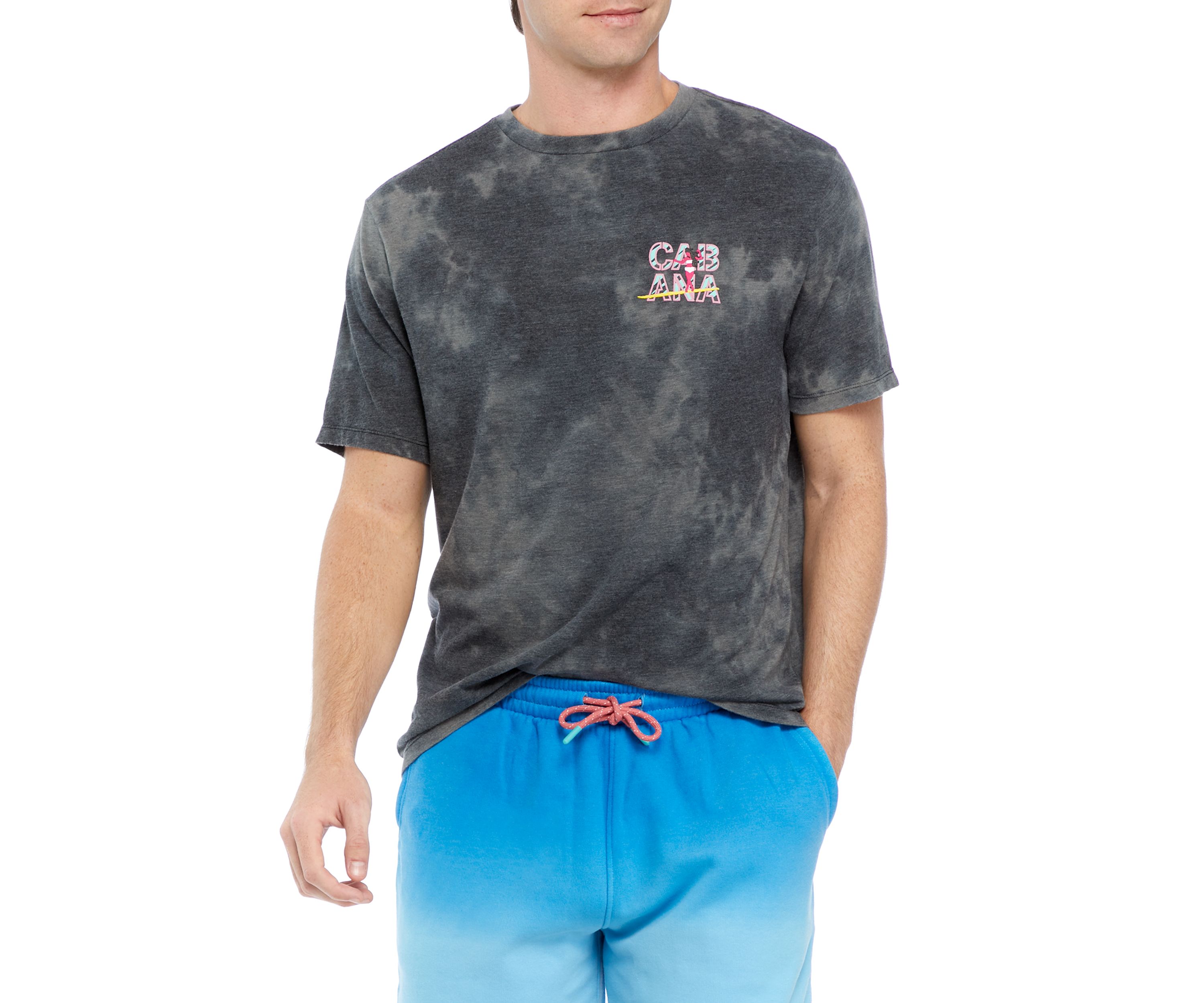 Short Sleeve Space Dye Graphic T-Shirt 