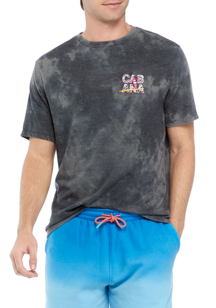 Short Sleeve Space Dye Graphic T-Shirt 