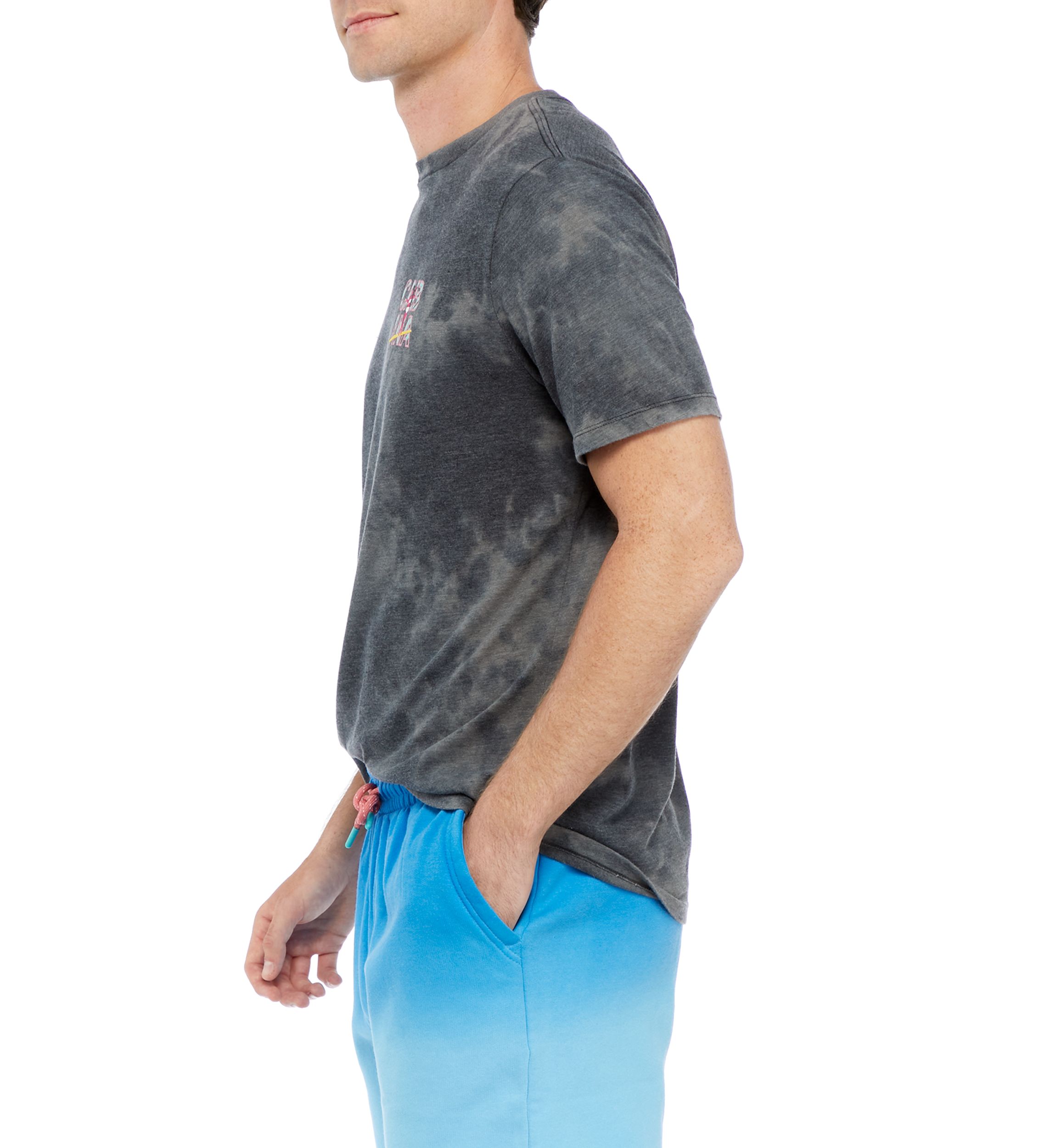 Short Sleeve Space Dye Graphic T-Shirt 