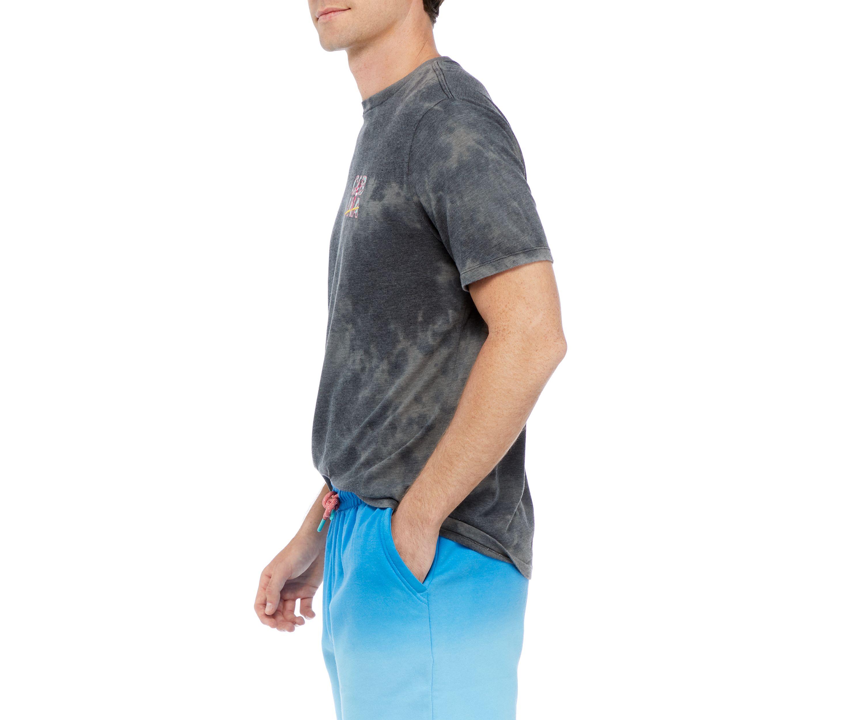 Short Sleeve Space Dye Graphic T-Shirt 