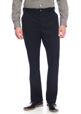 flat front casual pants