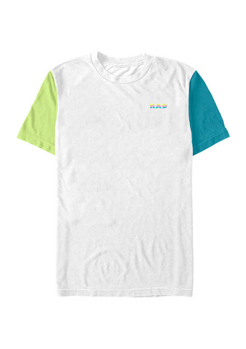 Color Block Short Sleeve Graphic T-Shirt