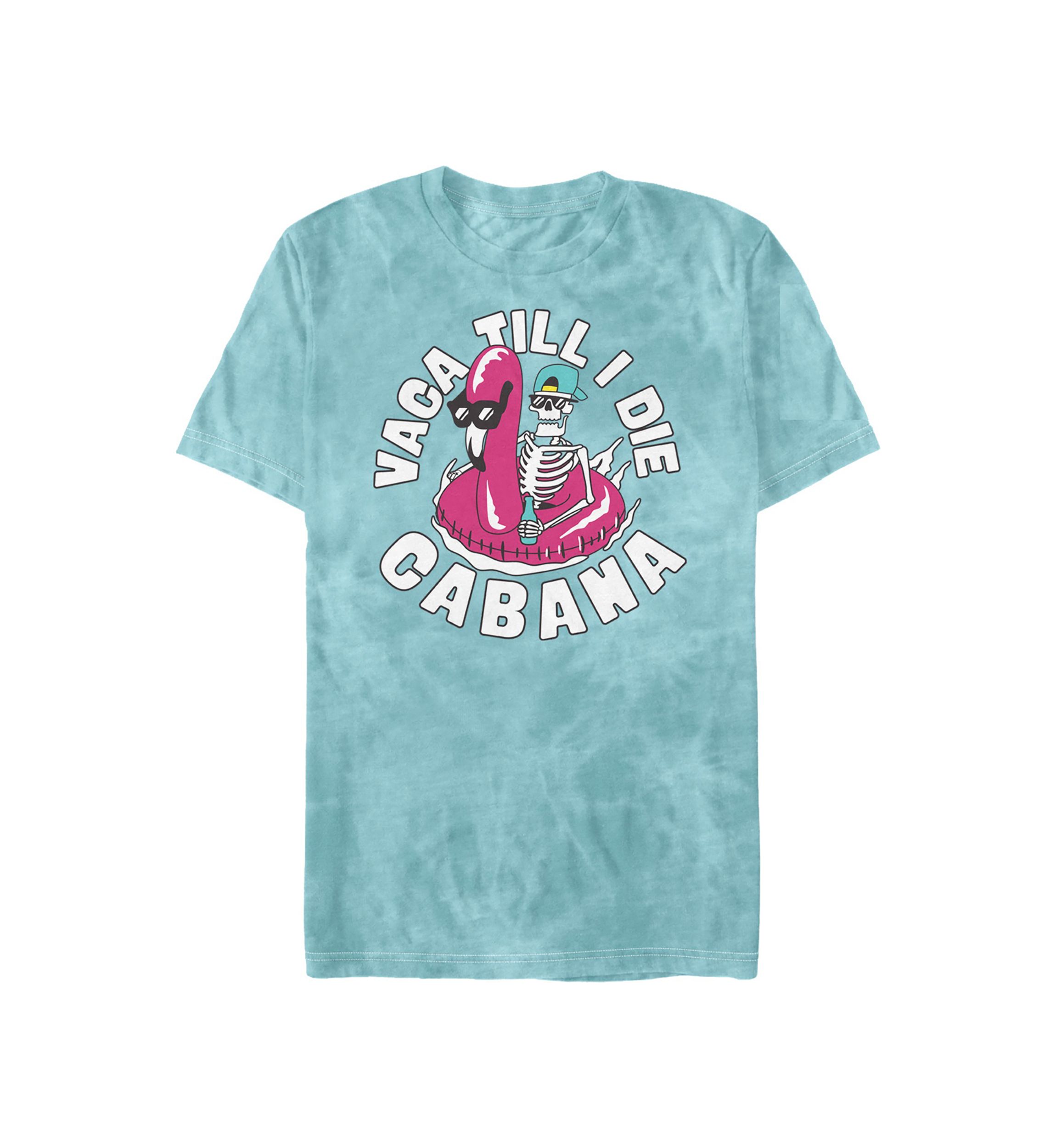 Blue Dip Dye Smiley Graphic T-Shirt 
