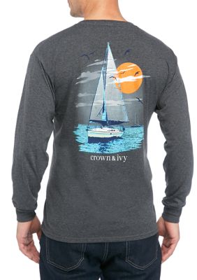 belk crown and ivy men's shirts