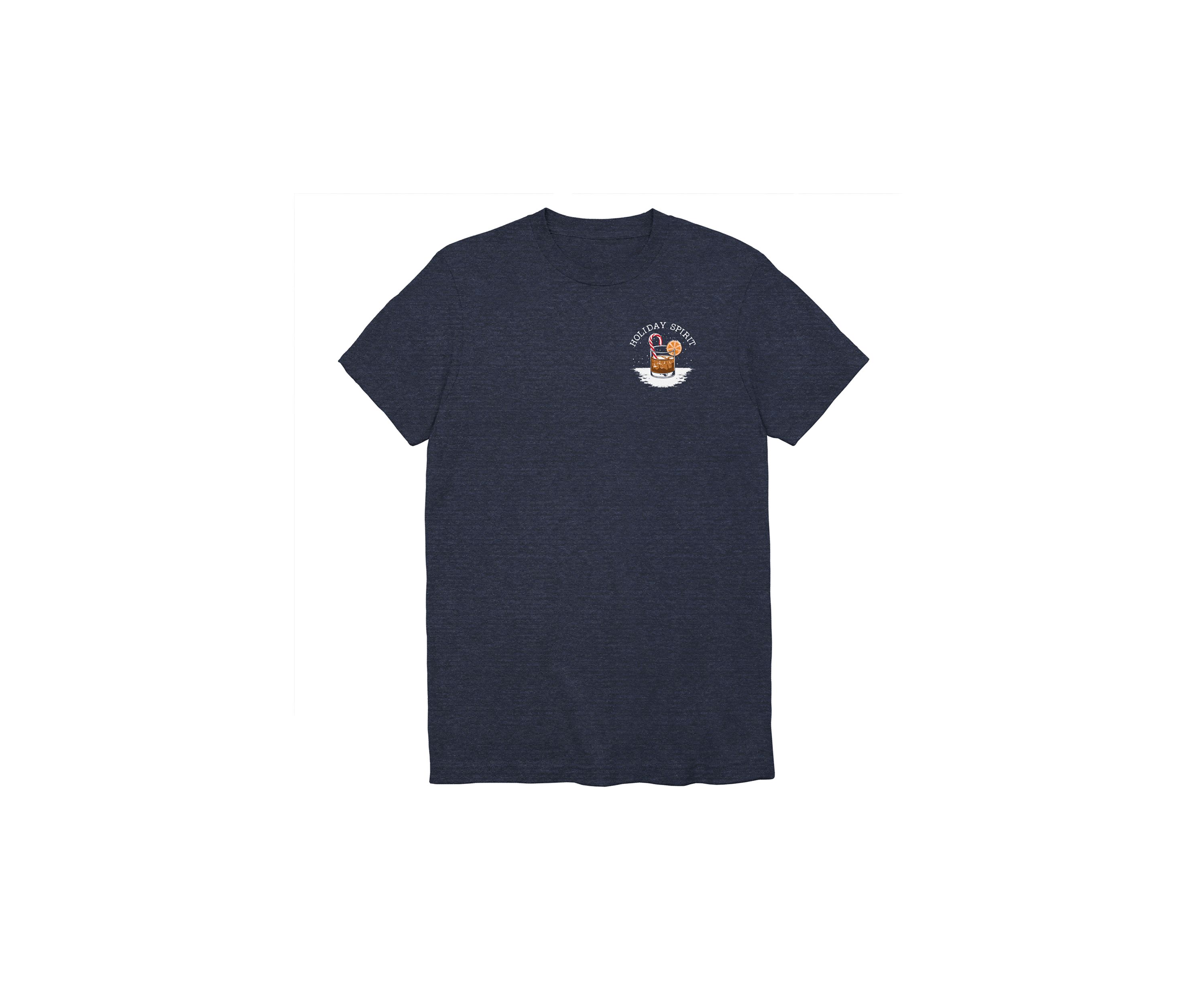 Mens Short Sleeve Holiday Spirits Graphic T-Shirt