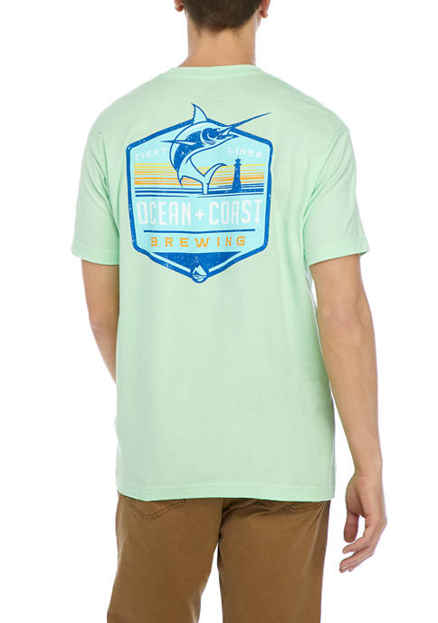Ocean + Coast® Short Sleeve Marlin Graphic T-Shirt