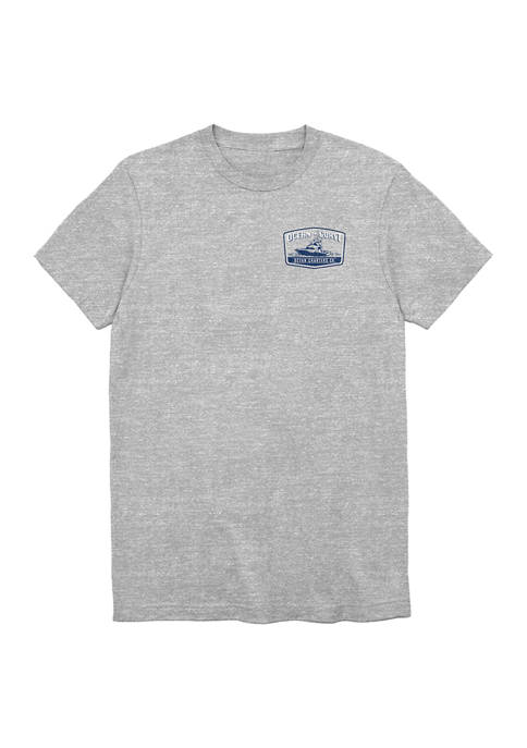 Mens Short Sleeve Ocean Charter Graphic T-Shirt