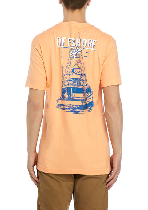 Short Sleeve Offshore Life Graphic T-Shirt