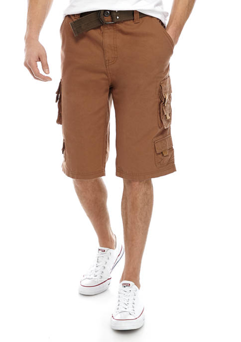 13 Inch Belted Cargo Shorts