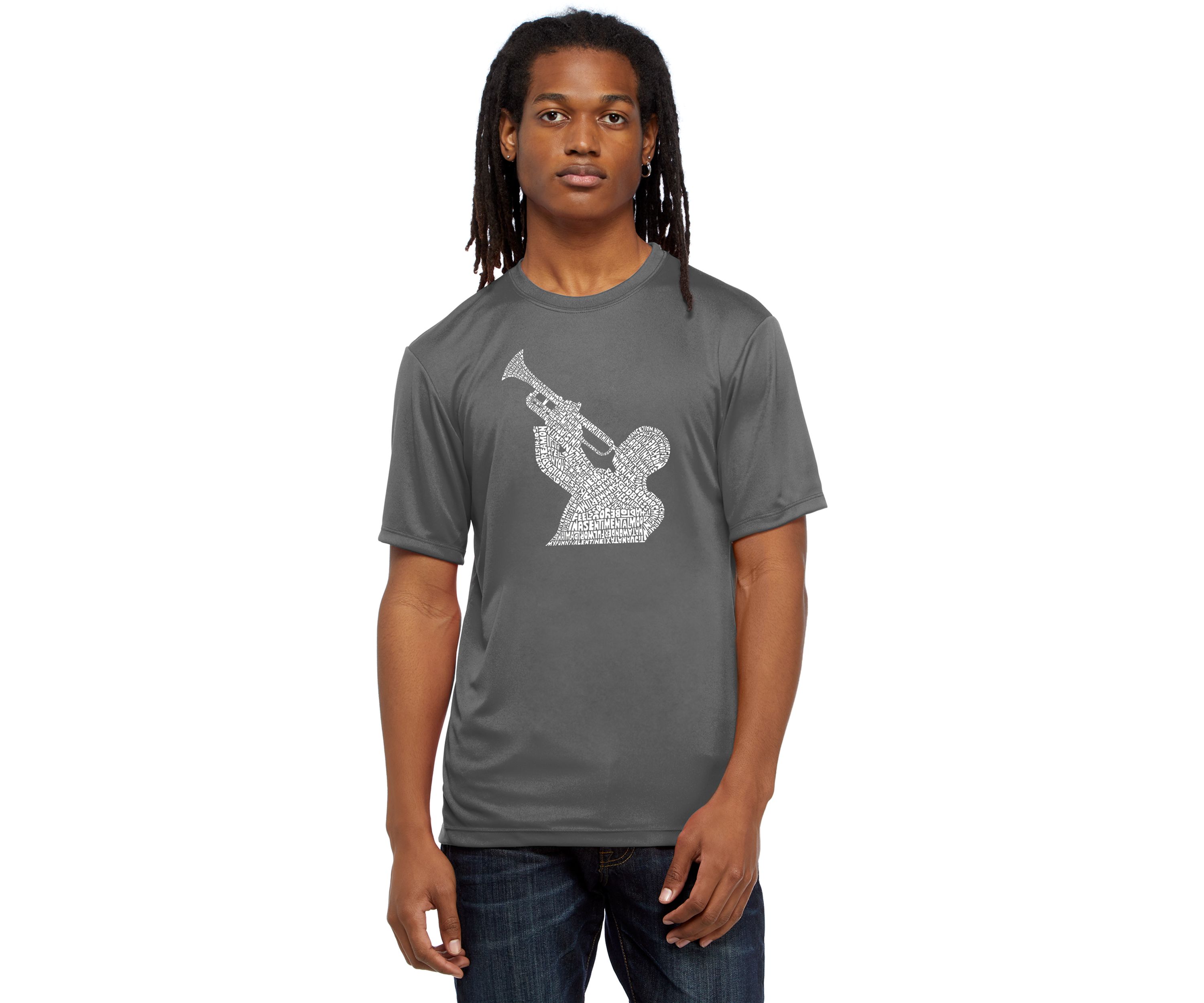 Word Art Graphic T-Shirt – All Time Jazz Songs