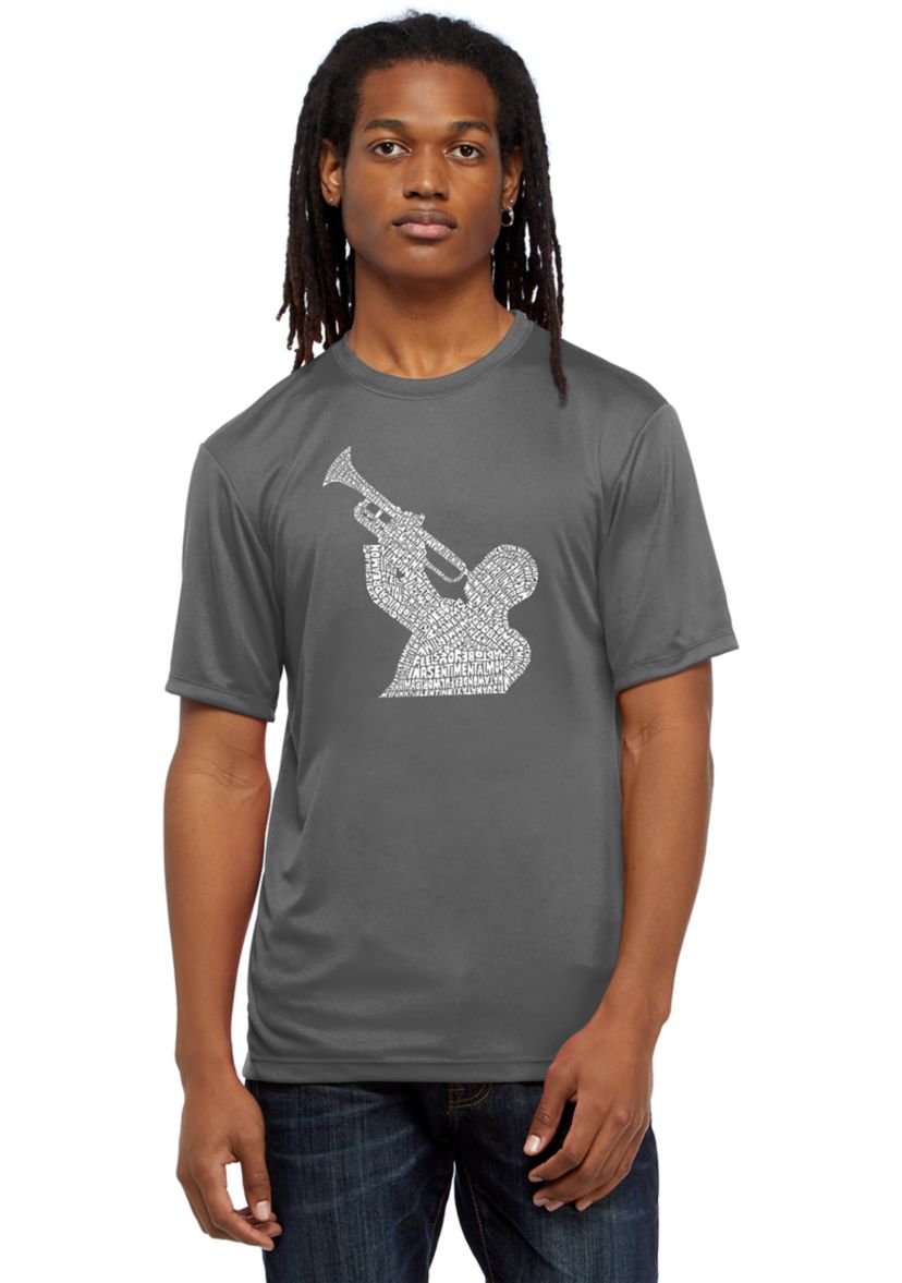 Word Art Graphic T-Shirt – All Time Jazz Songs