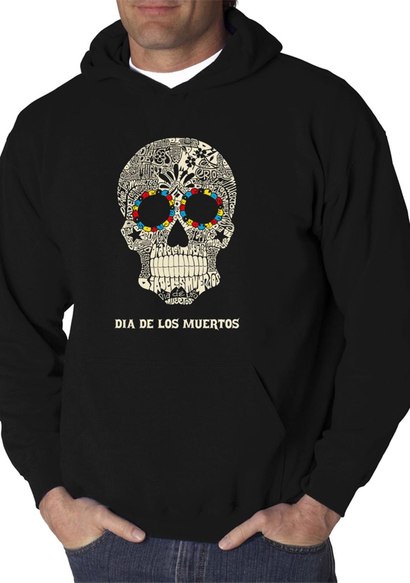 Word Art Hooded Sweatshirt - Dia de Los Muertos