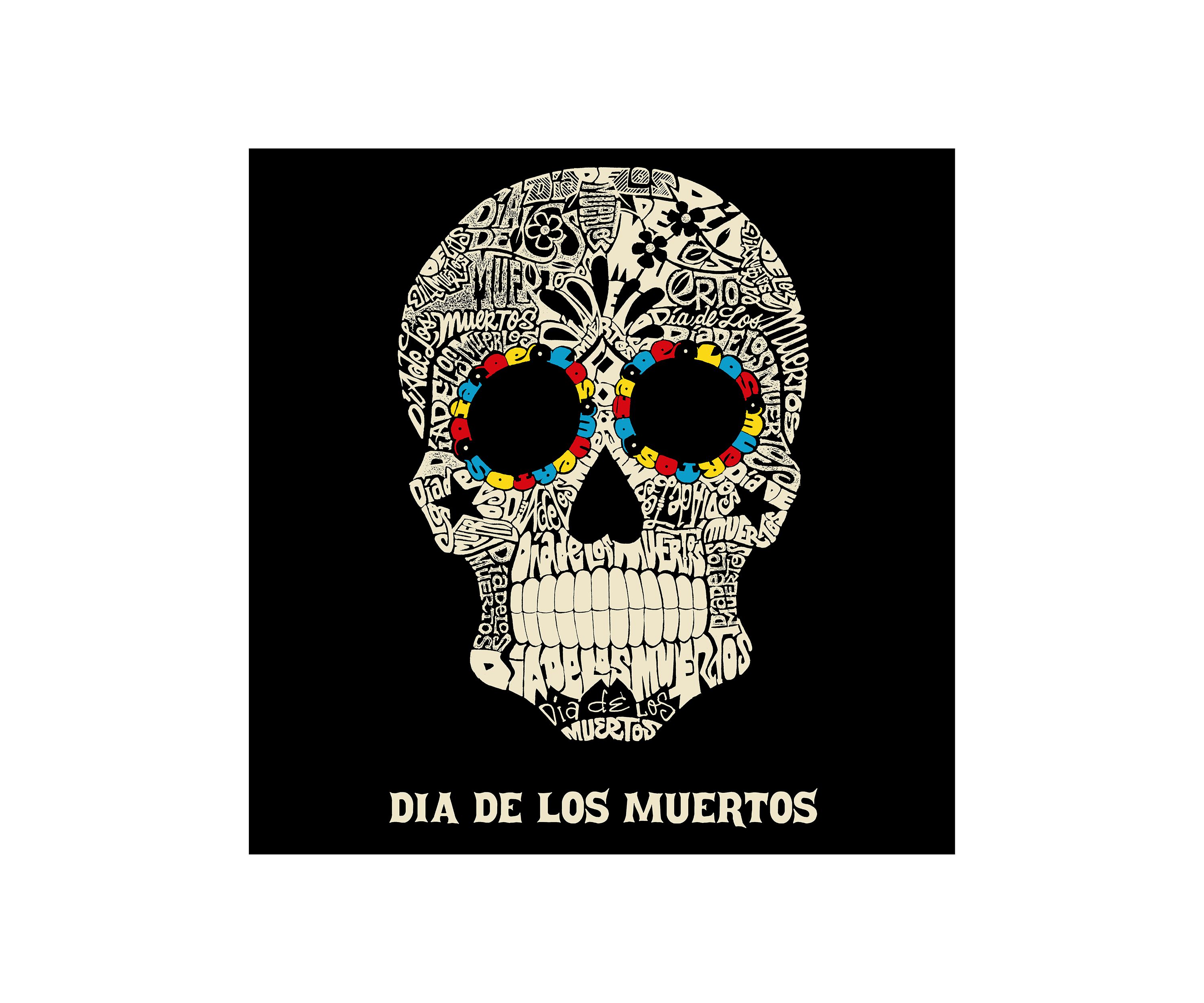 Word Art Hooded Sweatshirt - Dia de Los Muertos