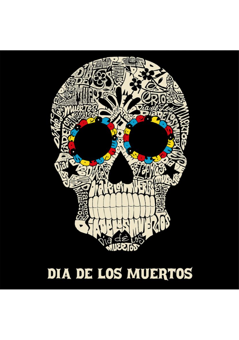 Word Art Hooded Sweatshirt - Dia de Los Muertos