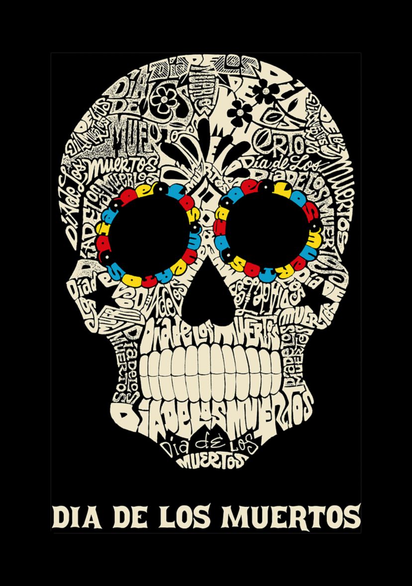 Word Art Tank Top - Dia De Los Muertos
