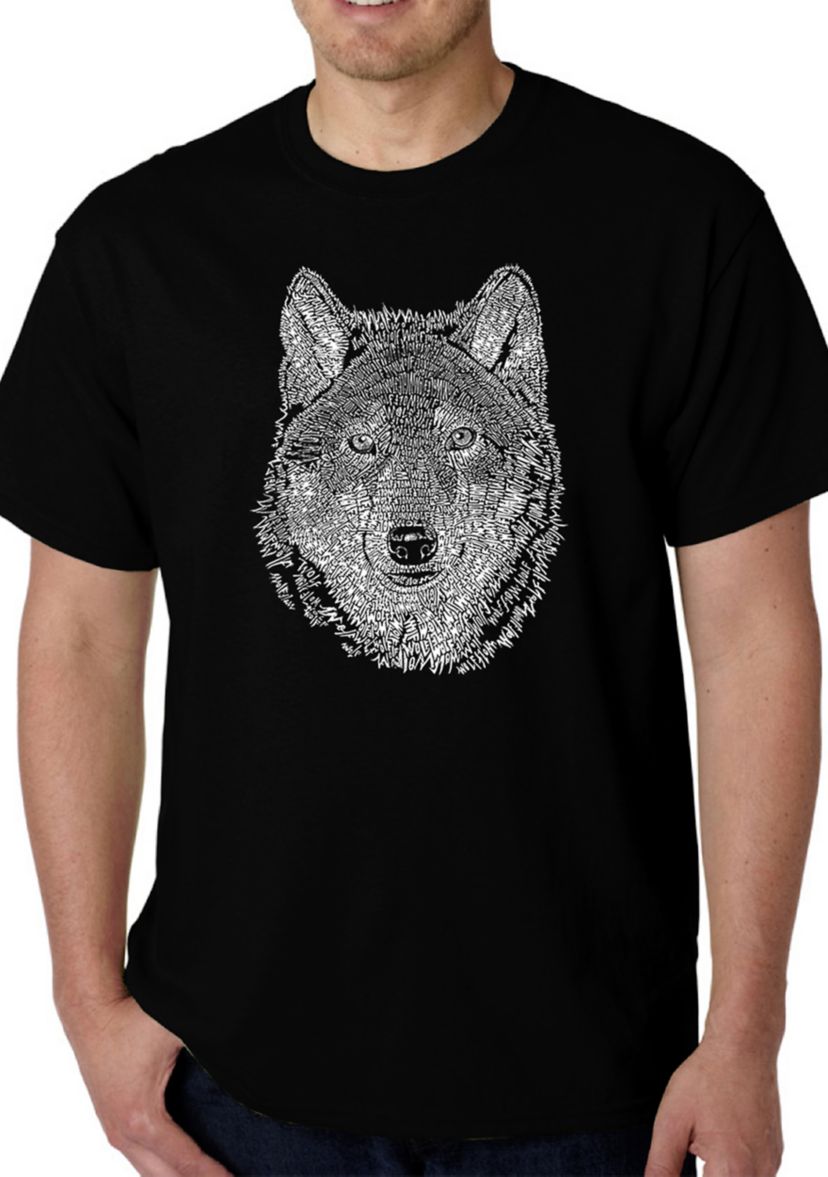 Word Art T-Shirt - Wolf