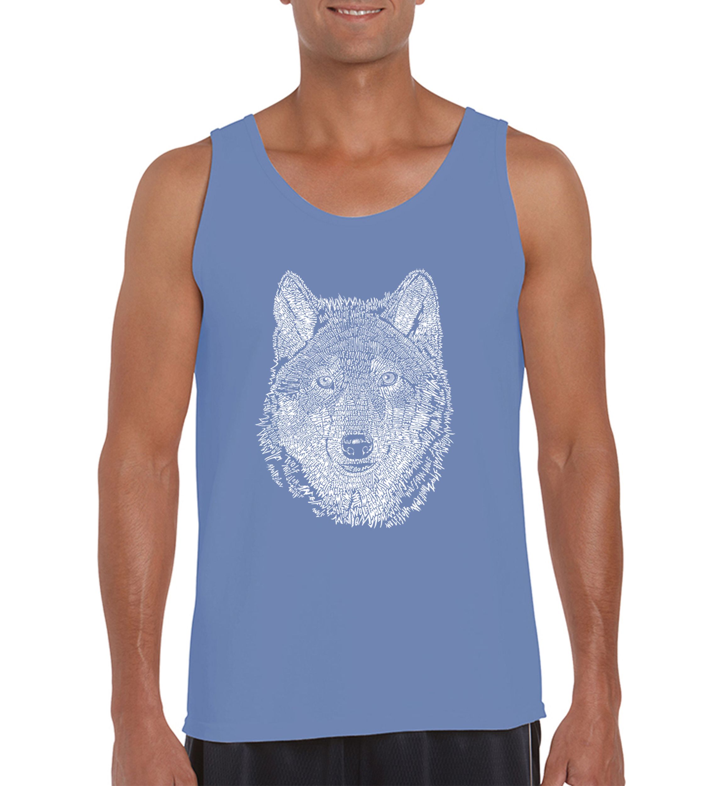 Word Art Tank Top - Wolf