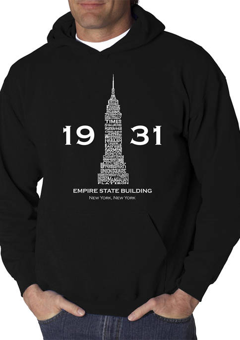 Word Art Hooded Sweatshirt - Empire State Building