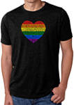 Premium Blend Word Art Graphic T-Shirt - Pride Heart